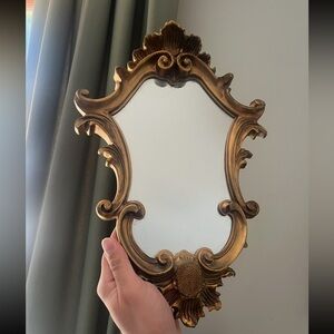 Vintage 1970s J Everest gilded Italian Rococo wood mirror